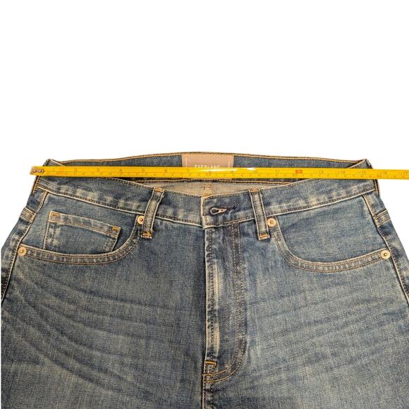 Everlane Womens Regular Fit High Rise Denim Straight Jeans Blue Size 28 - Picture 7 of 13
